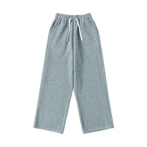 KECHU | Family Friendly Medium and Large Girls Drawstring Fleece Soft Knit Trousers