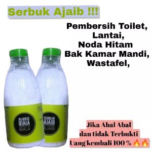 Viral Serbuk Ajaib Pembersih Kamar Mandi Serbaguna 200gr Ampuh Terlaris