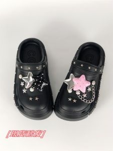 รองเท้าแตะส้นหนาสำหรับผู้หญิง สไตล์ Y2K ทรงหัวแหลม ทรงหัวมน รองเท้าแตะแบบสวมสบาย รองเท้าแตะแบบสวมหัว รองเท้าแตะแบบสวมหัว