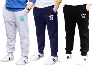 Kids High Quality Jogging Pants Straight and Stretchable Cotton Sweatpants Jogger for Boys and Girls 2-13 Years Old