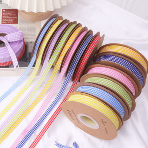 Mesh Ribbon Cake Box Packaging Plaid Ribbon DIY Decorative Baking Ribbon Flower Bouquet Gift Bag Ribbon