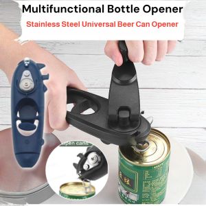 Multifunctional Bottle Opener 8 In 1 Stainless Steel Durable Portable Manual Can Opener Universal Bottle Opener