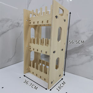 New Multi-Position Mobile Tablet Desktop Stand Router Placement Rack Wood Material for Home Organization Other Spaces