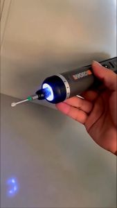 Máy bắn vít mini dùng pin WORX WX242 4V lực siết max 5N.m Máy vặn siết vít 7 cấp trượt kèm 30 đầu vít và nối vít cổng sạc type C tiện dụng