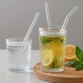 1set Heat Resistant Glass Straws with Brush - Set of 5 - Reusable and Washable,Perfect for Smoothies, Milkshakes, Tea, Juice. 