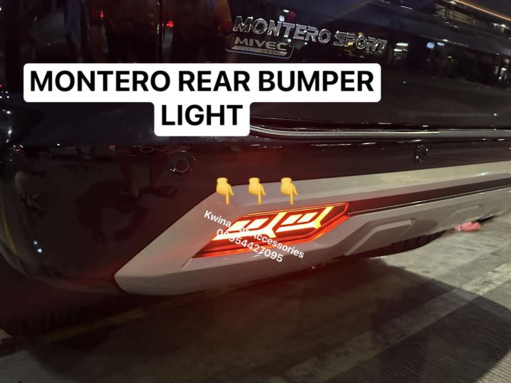 Montero Rear Diffuser MONTERO 2020-2024 REAR BUMPER LIGHT | Lazada PH