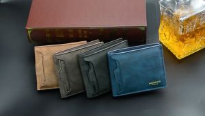 Casual Mens Wallet Short Male Purse with Card Holder