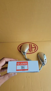 กระจกมองหลัง ทรงย่อ BIKE RX-S # ไบท์ บานชุบ # เกลียว 12 มิล # TW BRAND