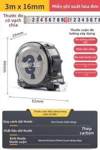 deli | Dây Đo Chính Xác Chống Trượt 5m