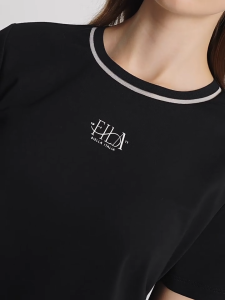 FILA CORE LIFESTYLE  HERITAGE Women Short Sleeves T-Shirt (Ash / White)