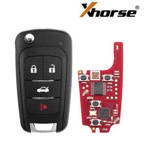 Xhorse XNBU21EN Universal Remote Key 2nd Generation for Buick Flip 4 Buttons Supports Wireless Programming Old XNBU01EN