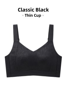 Wireless Full Cup Bra Seamless Womens Underwear Thin Style Large Chest Appears Small Prevents Sagging Eliminates Side Fat