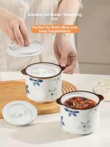 Water-sealed Ceramic Pot Double Lid 2 Person Servings