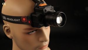 LED Senter Super Terang/Terang Anti Air/USB Rechargeable/Dengan Sensor ORI/senter Berkemah Senter Kepala Super Terang/Rechargeable Head Light/Bisa Di Cas Kepala Cahaya Terang Outdoor