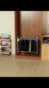 clothes organization Trouser storage rack drying rack movable hanging pants clothing storage rack