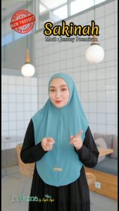 Jilbab Instan Husna Non Ped Bergo Sakinah Mom Jersey Zara Premium