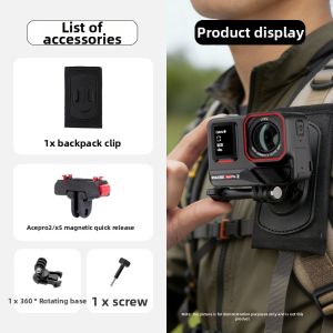 KASHINUO | First Person View Backpack Shoulder Strap Mount Camera Compatible