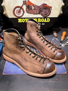 Retro American Style Mens Short Boots Martin Motorcycle Mocassins Breathable Suede Upper Vulcanized Rubber Outsole Spring Fall Season