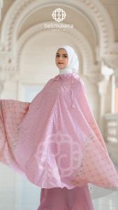 (FREE SAJADAH) BELIMUKENA PREMIUM - Mukena Mini Parasut Premium Korea Daily Lasercut Travel Motif