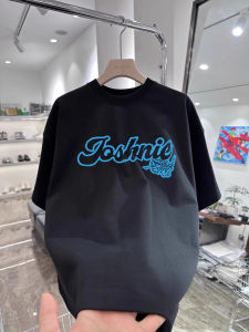 Áo Thun Cotton Tay Ngắn Mùa Hè Thường Ngày Thoáng Khí Thoải Mái Phong Cách Đường Phố Mỹ Cổ Tròn in Chữ Rộng Rãi