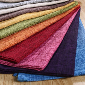 1pc 50x50cm Solid Color Simple Style Cushion Case Ins Thickened Candy Color Linen Fabric Pillowcase Home Decorative Pillow Cover