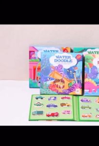 (Ocean Animals) Water Doodle Painting Book with Pen – Age 3+ Kid Children Reusable Water Coloring Drawing Book Mess-Free Toddler Educational Toy