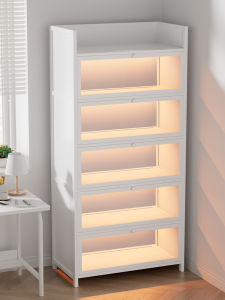 ZHU OU JI | Dustproof Floor-Standing Bookshelf Display Cabinet with Door