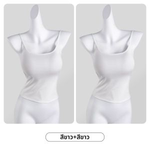 MiiOW | เสื้อกั๊กสายเดี่ยวสีดำ Catman สำหรับผู้หญิง ฤดูร้อน ทรงเข้ารูป ไม่มีแขน แผ่นเสริมหน้าอก ดีไซน์เซ็กซี่ ด้านหลังสวยงาม เสื้อผ้าผู้หญิง