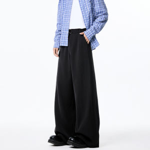 Quần Ống Đứng Màu Trơn Cleanfit Dành Cho Nam Phong Cách Mỹ Cổ Điển Rộng Rãi Đa Năng Quần Dài Thường Ngày Cho Thanh Thiếu Niên