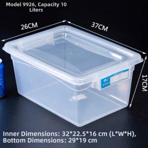 Commercial Large Capacity Food Grade Transparent Plastic Storage Box