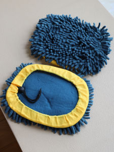 Star Moon Small Mop Replacement Cloth Chenille Mop Car Wash Mop Head Self-Drying Water Mop Cloth Dust Mop Mop