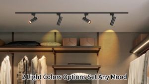 CHENBEN LED Track Light Full Set Rail Spotlight COB 30W Long Style Aluminum Track Lamp Ceiling Lights 220V for Livingroom Kitchen Shop Home Lighting