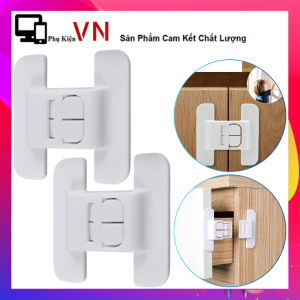 COMBO 5 Khóa Gài Tủ Lạnh An Toàn Cho Bé Chốt Khóa Ngăn Kéo Cửa Tủ Chống Kẹt Tay Trẻ Em / Khóa Tủ Lạnh & Tủ Khóa An Toàn Chống Mở Cửa Dành Cho Trẻ Em