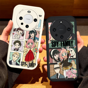 Huawei Mate80ProMax Silicone Phone Case Full Cover Spy Family Cute Design Premium Leather Womens New Model Anti-Fall Protection