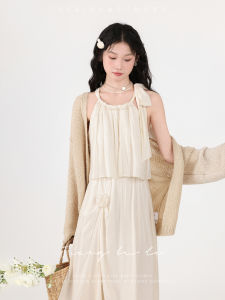 Elegant French Style Two-Piece Set Jiang Bu Li Gentle White Moonlight Summer 2024 New Womens Fashionable Outfit