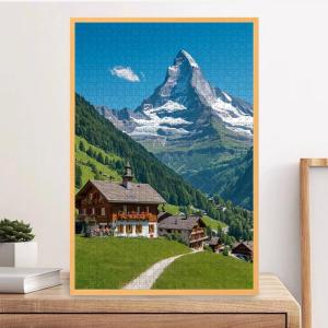 Kayou | 1000 pcs Mountain Scenery Jigsaw Puzzle Home Decor Adults Puzzle Games Family Fun Floor PuzzlesEducational Toys for Kids