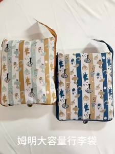 Cartoon Foldable Duffle Bag Portable Handheld Crossbody Travel Bag Large Capacity Storage Pouch for Clothes Sorting