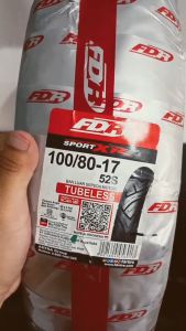 Ban Luar FDR Sport XR EVO 100/80 Ring 17 Tubeless Motor Bebek Sport Vixion CB150R R15 MX