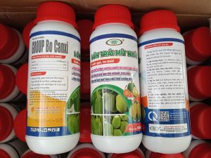 Phân bón lá Lớn trái mít nhất giúp xanh gai to múi hạn chế sơ đen sượn xanh nứt trái hạn chế thối cuống trái chai 500ml và 1 lít