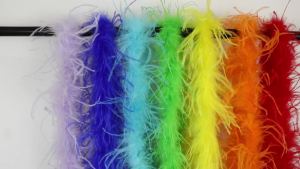 High Quality 1Ply Ostrich Feather Boa 2M Soft Fluffy Feather Shawl for Wedding Bridal Dress Decoration Party DIY Craft Sewing
