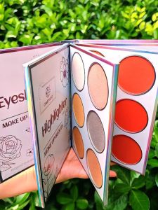 Colorina Pro-Artist Book Type Eye Shadow Palette 45 Colors Highlighting Blush Contouring Pearl Matte Makeup Palette