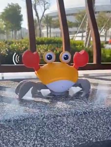 Escaping Fast Motion Sensor Running Walking Crab Kids Baby Toy Musical Lighting Ketam Mainan Kanak