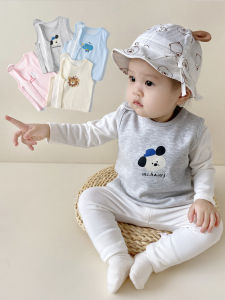 Pure เสื้อกั๊กผ้าคอตตอน สําหรับเด็ก เด็กทารก Boy เด็กผู้หญิง ทารกแรกเกิด All Seasons Tummy Protector การ์ตูน เสื้อผ้าชั้นฐาน By Baraban
