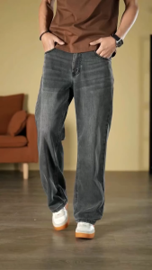 Quần Dài Jean Nam Đen Chất Cotton Thoải Mái Chuẩn Form Việt - TP Jeans