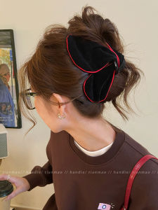 Color Block Velvet Shark Clip Hair Accessories Womens Fashion Triangle Hair Grips 2025 New Style French Velvet Hair Grips