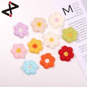 20pcs 30mm Multi-Color Embroidered Flower Patch Mini Decals for DIY Crafts Sewing Accessories Handmade Materials Wedding Decor
