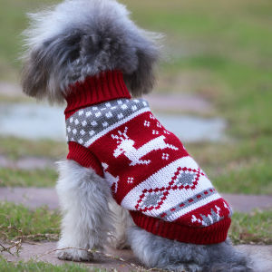 Lovinland Pet Christmas Cat Dog Sweater Pullover Winter Dog Clothes for Small Dogs Chihuahua Yorkies Puppy Jacket Pet Coat Shih Tzu Teddy