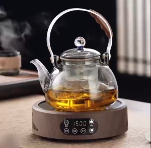 《COD》 New Tea Cooker Glass Teapot Electric Glass Teapot For Boiling Tea High-temperature Resistant