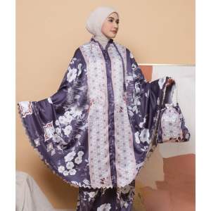 Syarifah Mukena Bahan Silk Premium Mewah Dengan Tas Aksen Mutiara Prayer Set Berkualitas Tudung Sholat Wanita 4 Warna Real Pict 100% Original Ready Stock Perlengkapan Solat Lebaran Perempuan