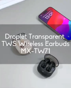 MOXOM MX-TW71 TWS WIRELESS EARBUDS BLUETOOTH V5.3 IN EAR EARPHONE SMART TOUCH CONTROL HIFI STEREO SOUND QUALITY 300mAh
